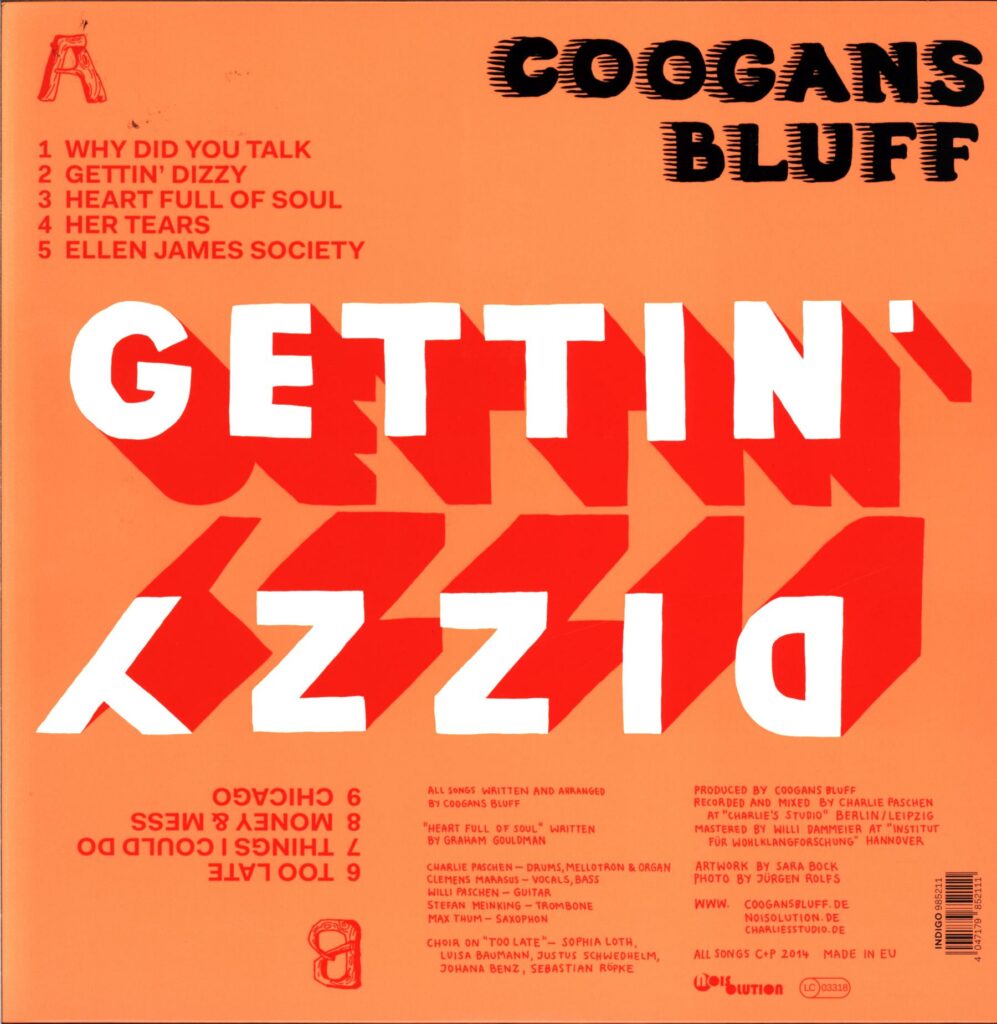Coogans Bluff-Gettin' Dizzy signed white-LP Vinyl