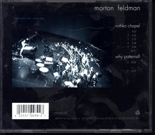 Morton Feldman-Rothko Chapel - Why Patterns-CD
