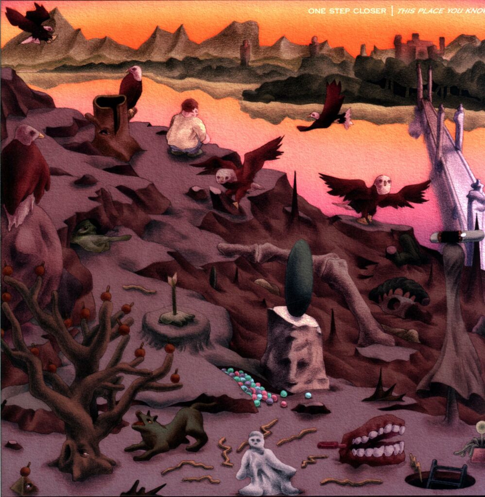 One Step Closer-This Place You Know blue white butterfly-LP Vinyl