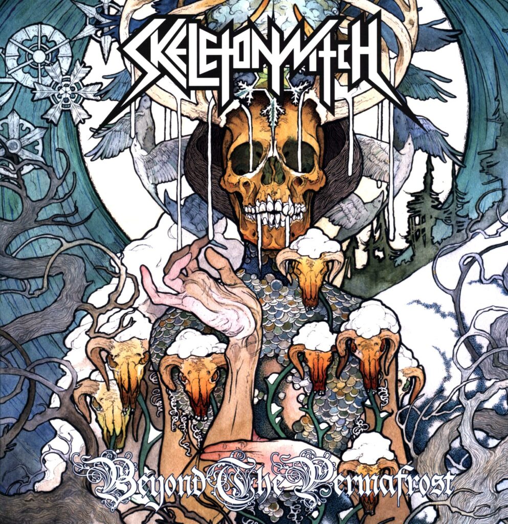 Skeletonwitch-Beyond The Permafrost white blue splatter-LP Vinyl