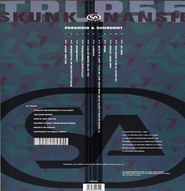 Skunk Anansie-Paranoid and Sunburnt-LP Vinyl