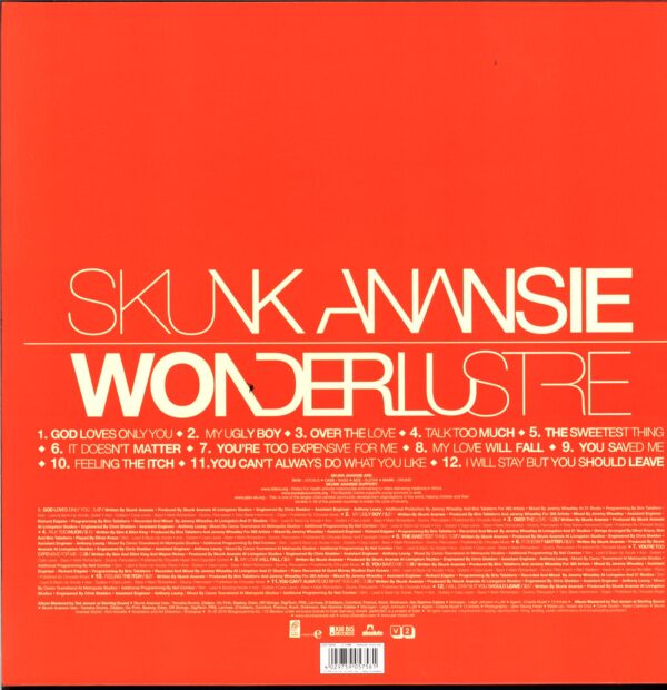 Skunk Anansie-Wonderlustre-LP Vinyl