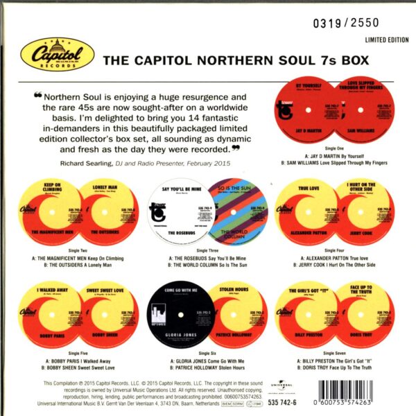 Various-The Capitol Northern Soul 7s Box-7 Vinyl