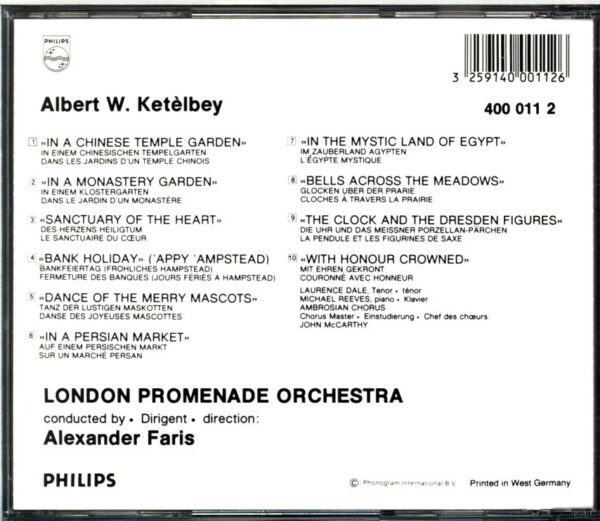 Albert W. Ketelbey-In A Persian Market - In A Monastery Garden - In A Chinese Temple Garden-CD
