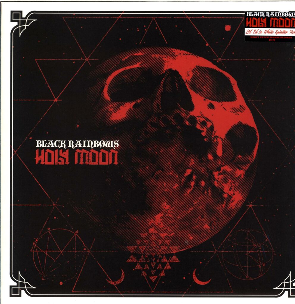 Black Rainbows-Holy Moon-white with red splatter LP Vinyl