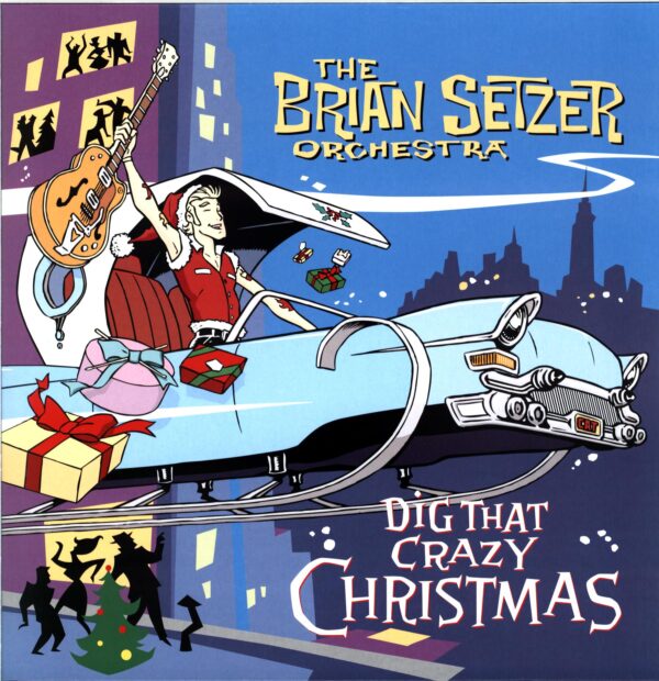 Brian Setzer Orchestra-Dig That Crazy Christmas-red-white splatte LP Vinyl