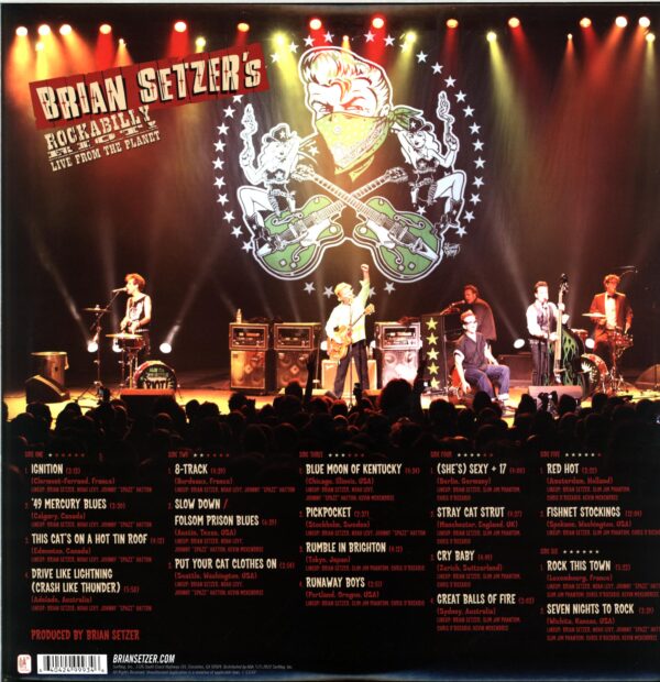 Brian Setzer-Rockabilly Riot - Live From The Planet-green LP Vinyl