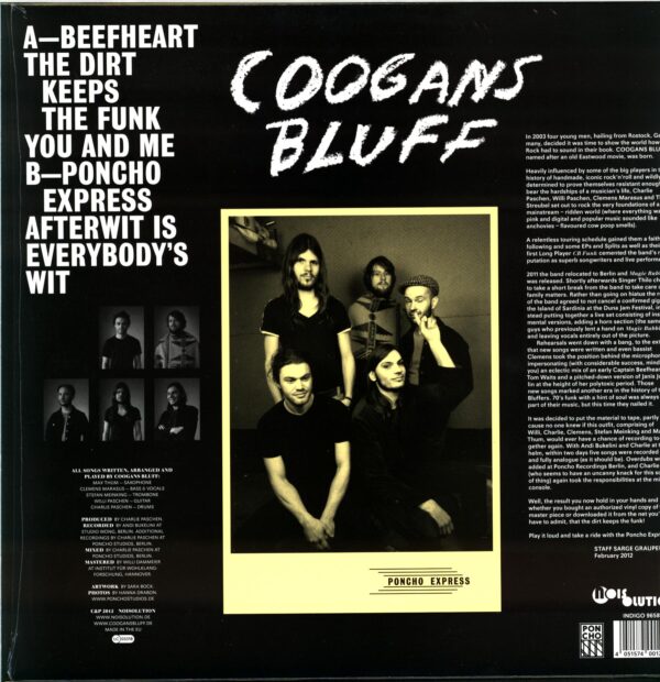 Coogans Bluff-Poncho Express-clear LP Vinyl