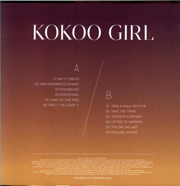 Jaqee-Kokoo Girl-reissue LP Vinyl