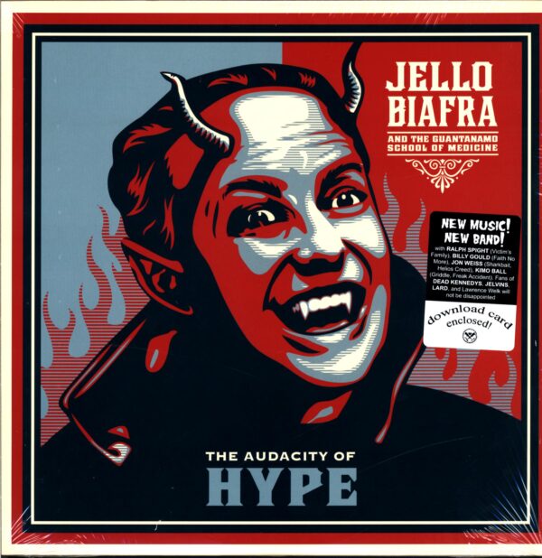 Jello Biafra And The Guantanamo School Of Medicine-The Audacity Of Hype green bat label-LP Vinyl