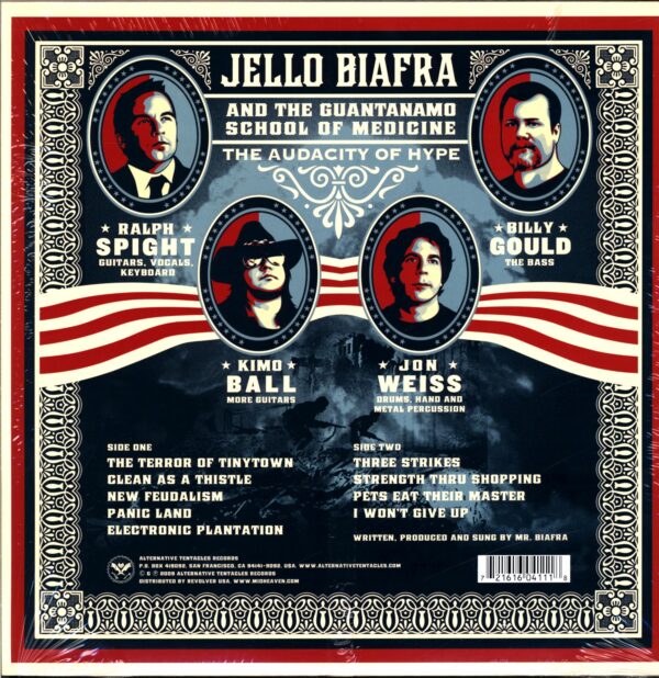 Jello Biafra And The Guantanamo School Of Medicine-The Audacity Of Hype green bat label-LP Vinyl