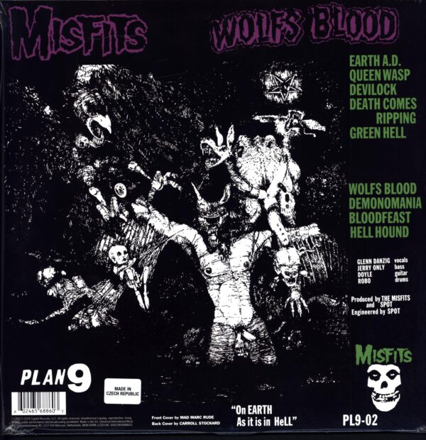 Misfits-Earth A.D. Wolfs Blood-RSD 2024 LP Vinyl