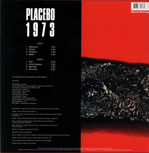 Placebo (Belgium)-1973-LP Vinyl