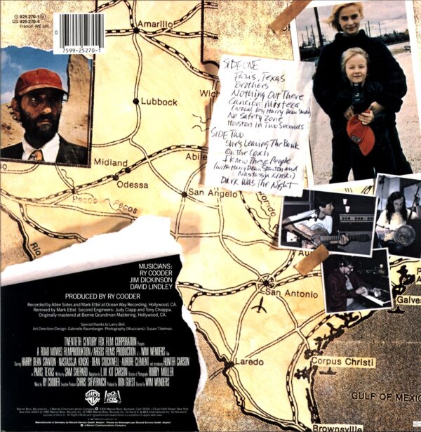 Ry Cooder-Paris Texas (Original Motion Picture Soundtrack) signed-LP Vinyl