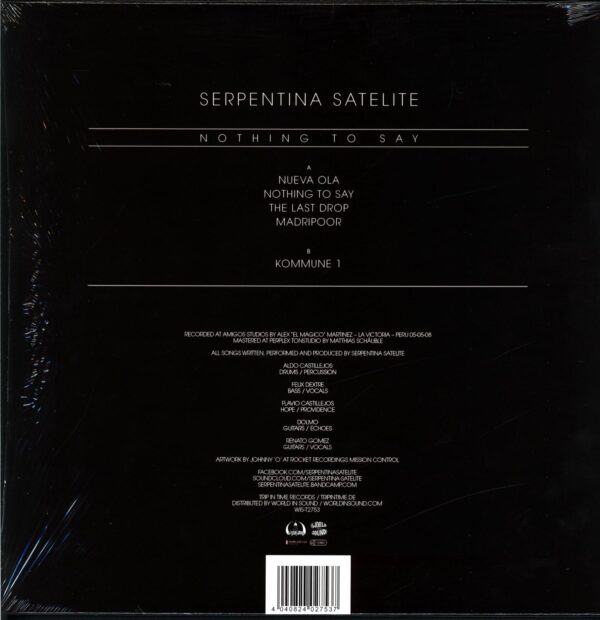 Serpentina Satelite-Nothing To Say red-LP Vinyl