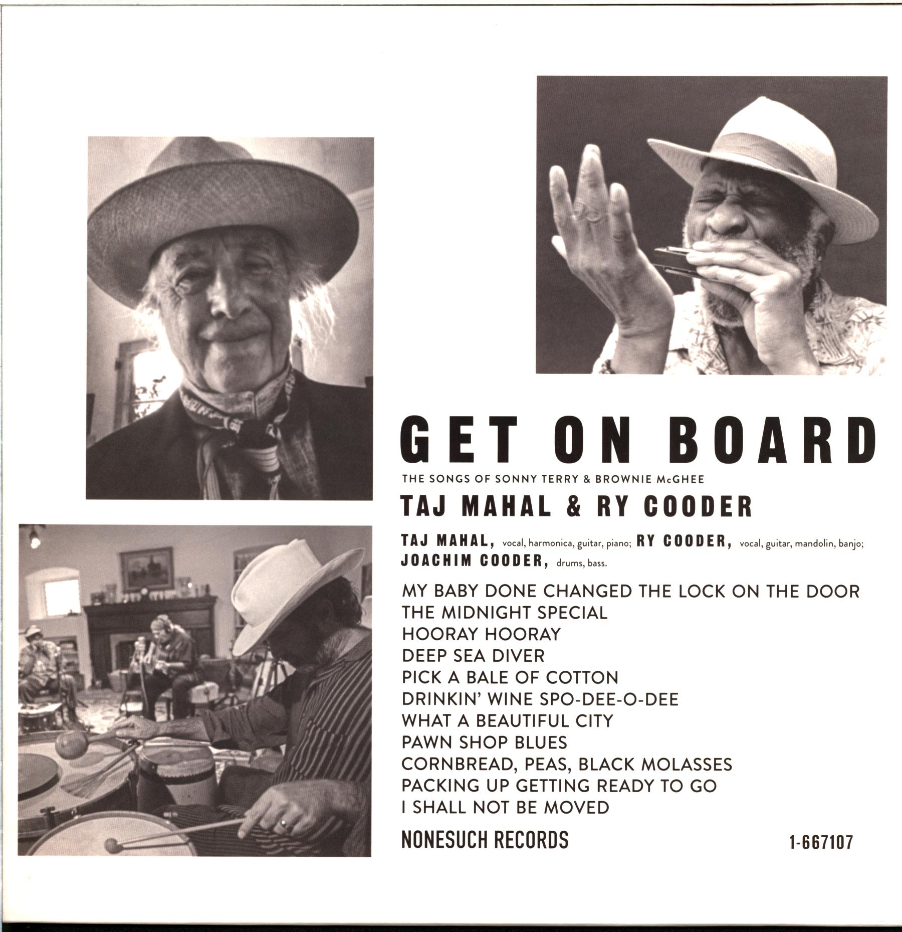 Taj Mahal-Get On Board (The Songs Of Sonny Terry and Brownie McGhee)-LP Vinyl-1 Taj Mahal-Get On Board (The Songs Of Sonny Terry and Brownie McGhee)-LP Vinyl