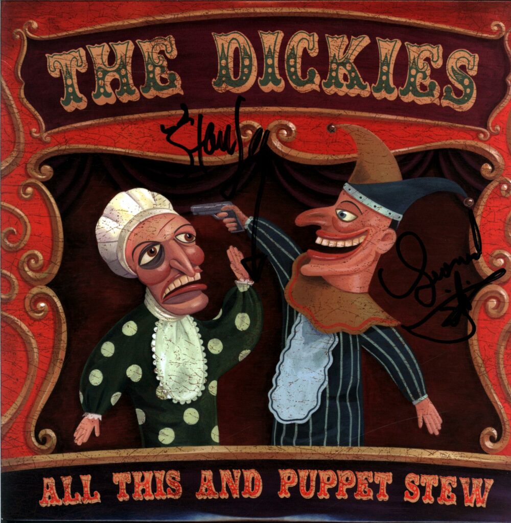 The Dickies-All This And Puppet Stew signed-LP Vinyl