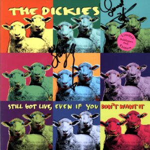 The Dickies-Still Got Live Even If You Don't Want It pink signed-LP Vinyl