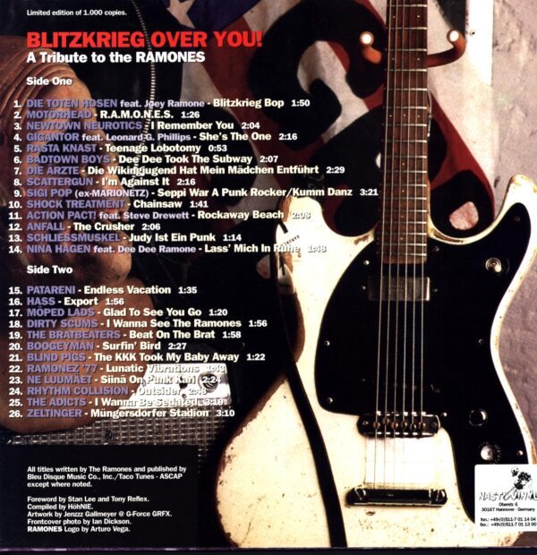 Various-Blitzkrieg Over You! (A Tribute To The Ramones)-LP Vinyl