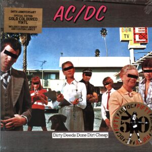 AC DC-Dirty Deeds Done Dirt Cheap-gold LP Vinyl