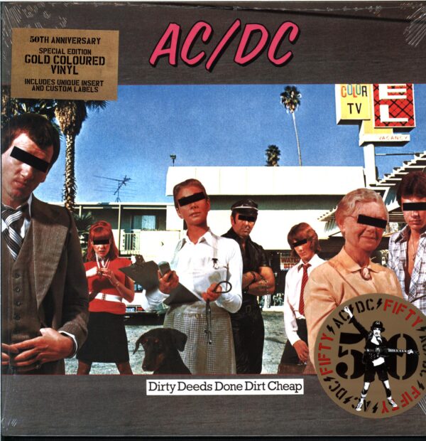 AC DC-Dirty Deeds Done Dirt Cheap-gold LP Vinyl