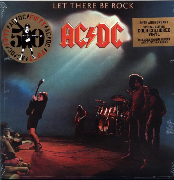 ACDC-Let There Be Rock-gold LP Vinyl