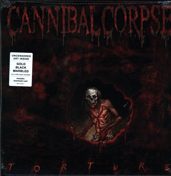 Cannibal Corpse-Torture gold black marbled-LP Vinyl