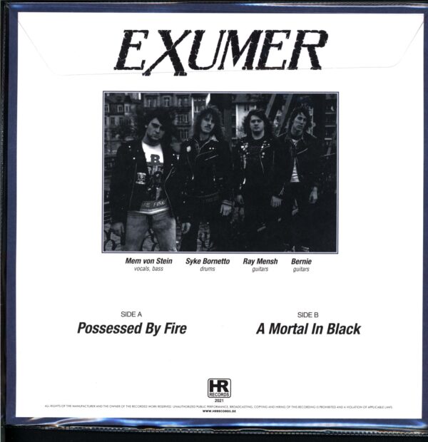 Exumer-Possessed By Fire - A Mortal In Black Shaped Disc-7 Vinyl