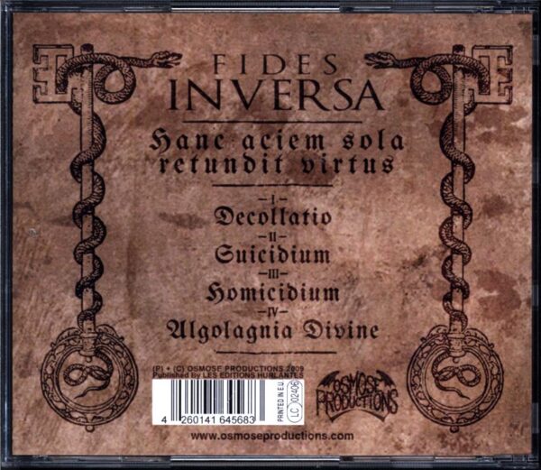 Fides Inversa-Hanc Aciem Sola Retundit Virtus (The Algolagnia Divine)-CD