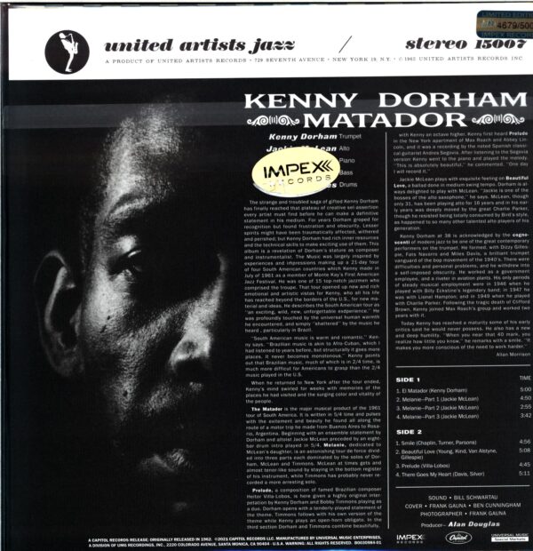 Kenny Dorham-Matador-2022 LP Vinyl