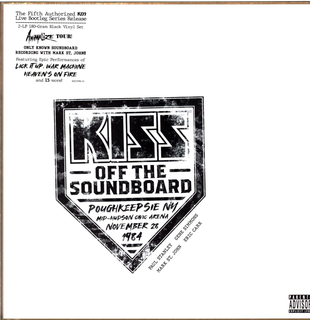 Kiss-Off The Soundboard Poughkeepsie NY Mid-Hudson Arena November 28 1984-LP Vinyl