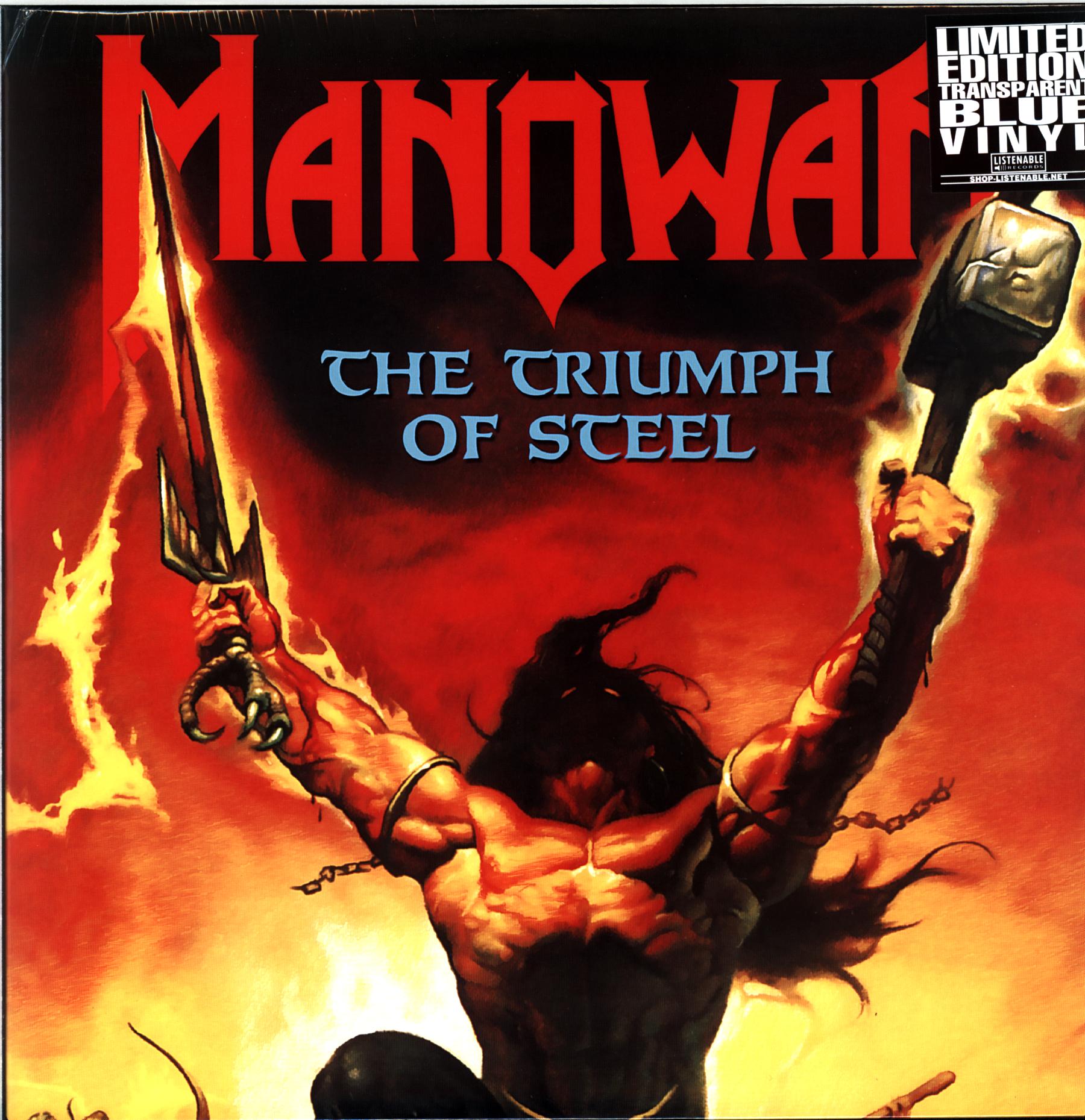 Manowar-The Triumph Of Steel-blue LP Vinyl-1 Manowar-The Triumph Of Steel-blue LP Vinyl