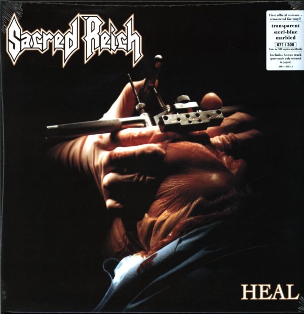 Sacred Reich-Heal steel blue marbled-LP Vinyl