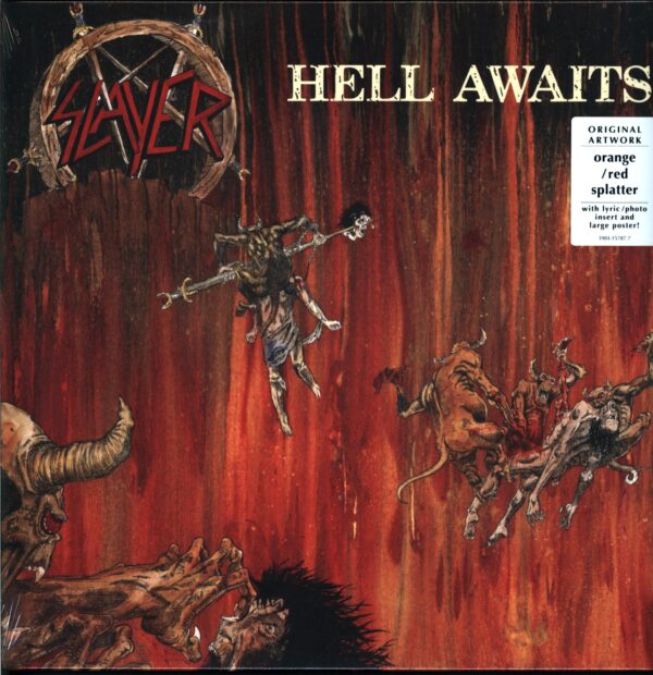 Slayer-Hell Awaits orange red splatter-LP Vinyl