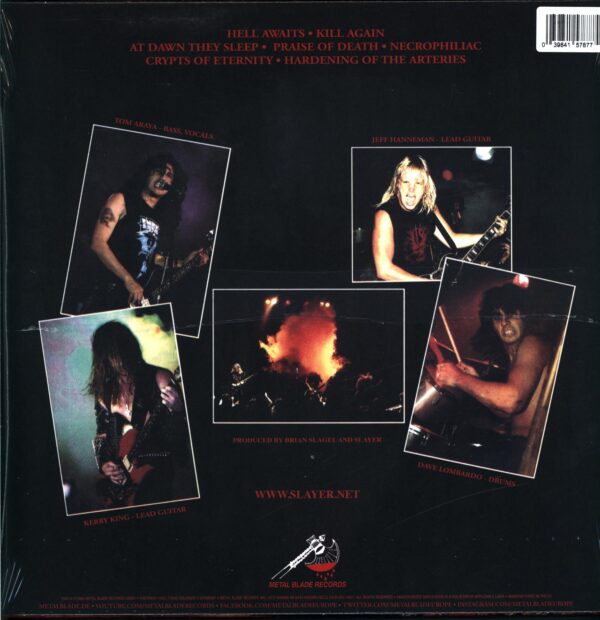 Slayer-Hell Awaits orange red splatter-LP Vinyl