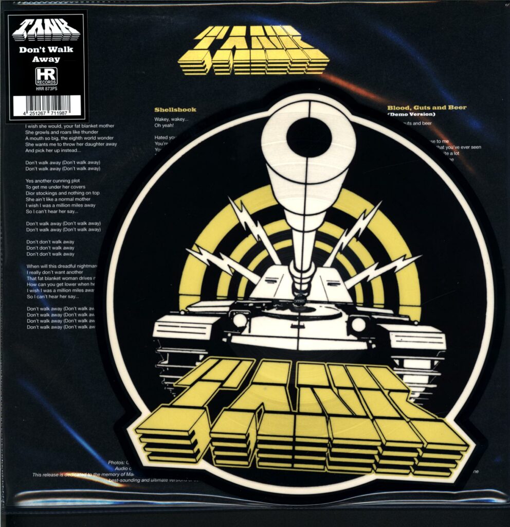 Tank-Don't Walk Away Shaped Disc-12 Vinyl