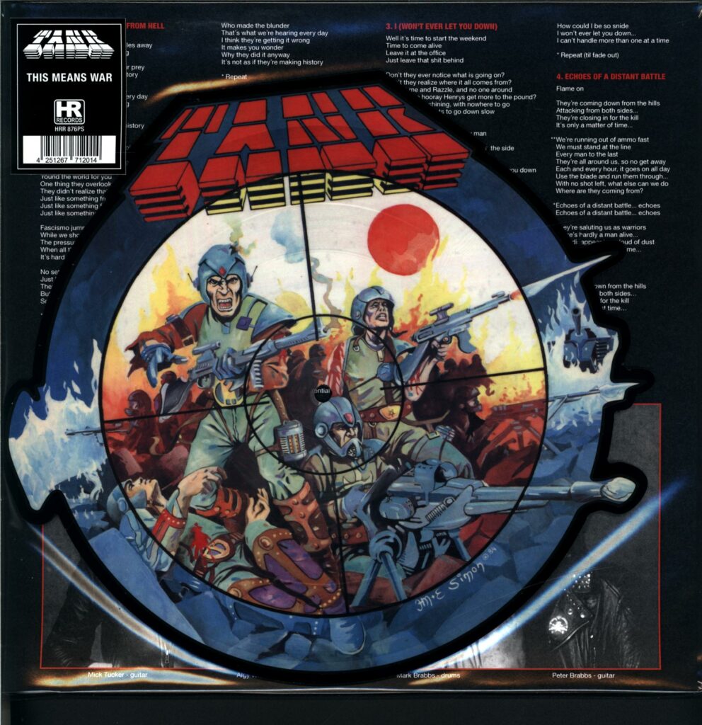 Tank-This Means War Shaped Disc-12 Vinyl