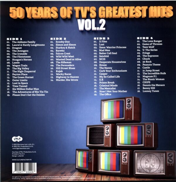 Various-50 Years Of TV's Greatest Hits - Vol. 2-LP Vinyl