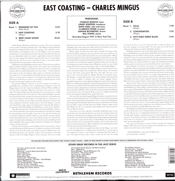 Charles Mingus-East Coasting-2023 LP Vinyl