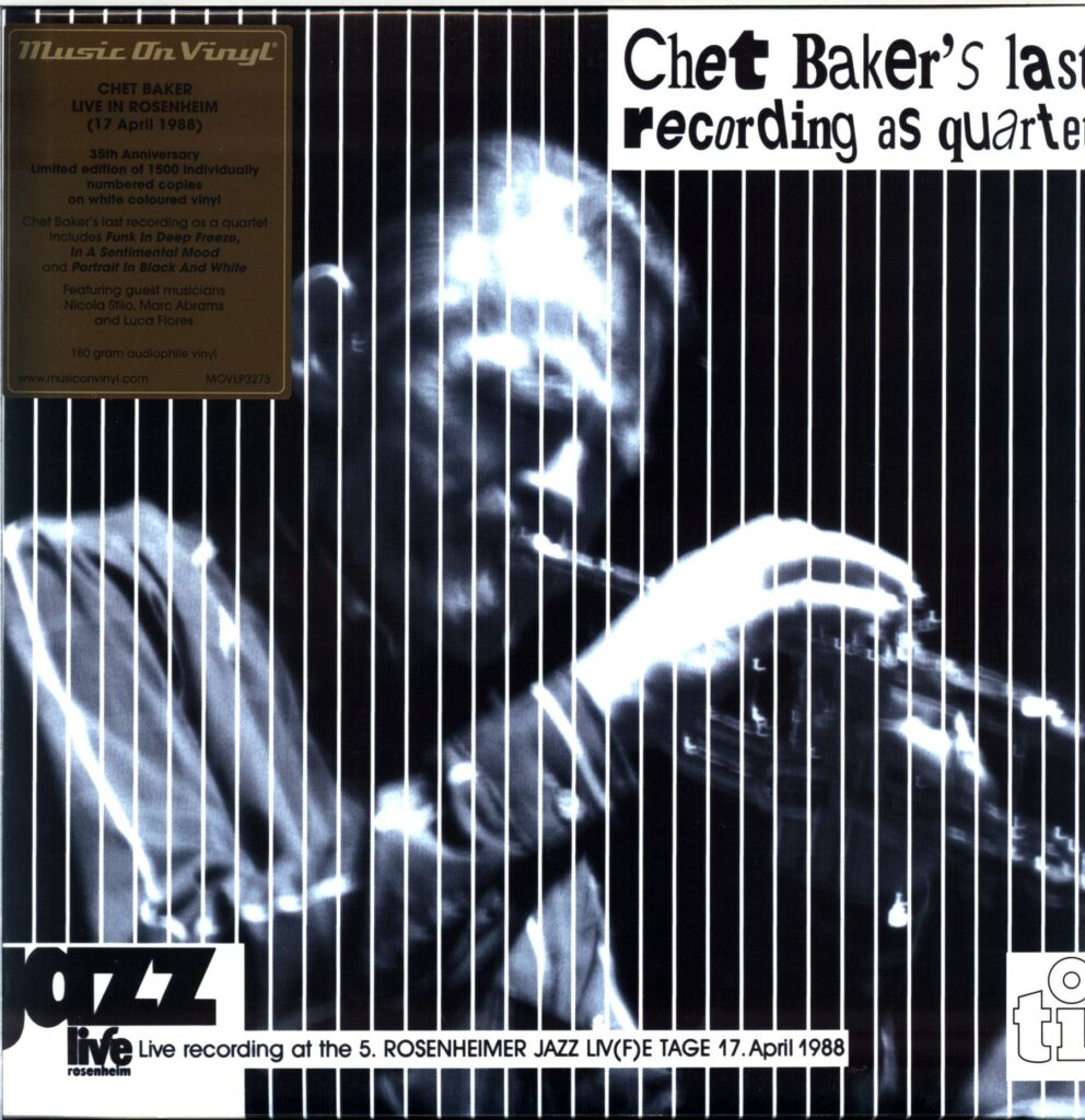 Chet Baker-Chet Baker's Last Recording As Quartet-LP Vinyl 2023 white