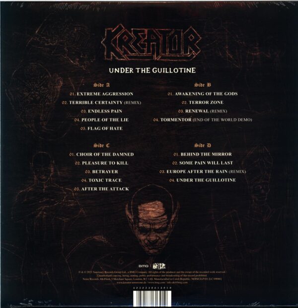 Kreator-Under The Guillotine - The Noise Records Anthology-LP Vinyl grey-red splatter