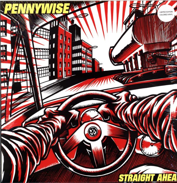 Pennywise-Straight Ahead-red black galaxy LP Vinyl