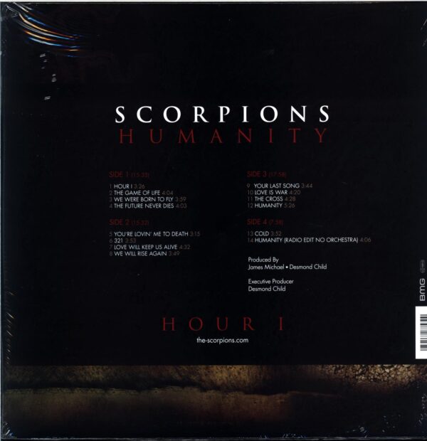 Scorpions-Humanity - Hour I-gold LP Vinyl