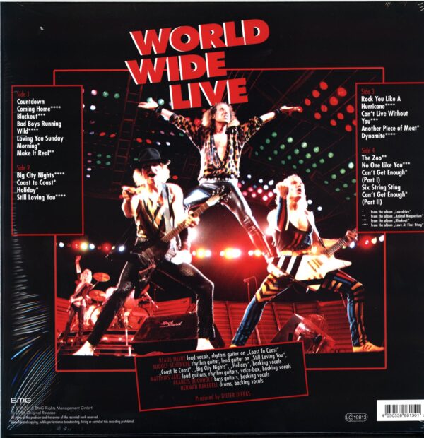 Scorpions-World Wide Live-orange LP Vinyl