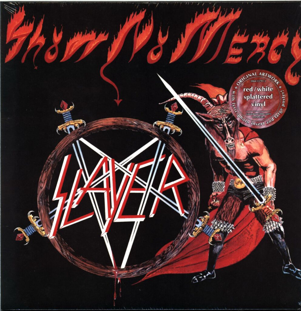 Slayer-Show No Mercy-red white splatter LP Vinyl