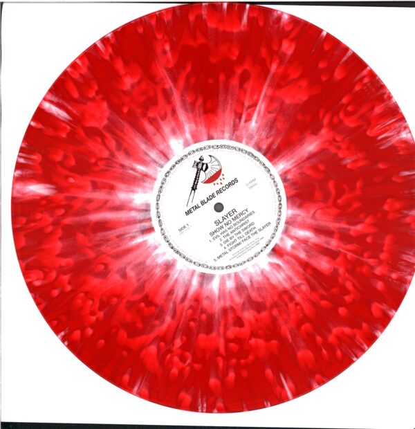 Slayer-Show No Mercy-red white splatter LP Vinyl