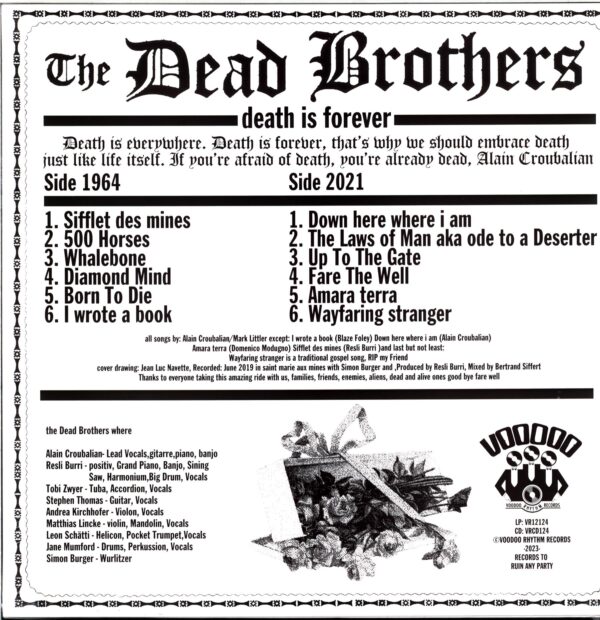 The Dead Brothers-Death Is Forever-LP Vinyl
