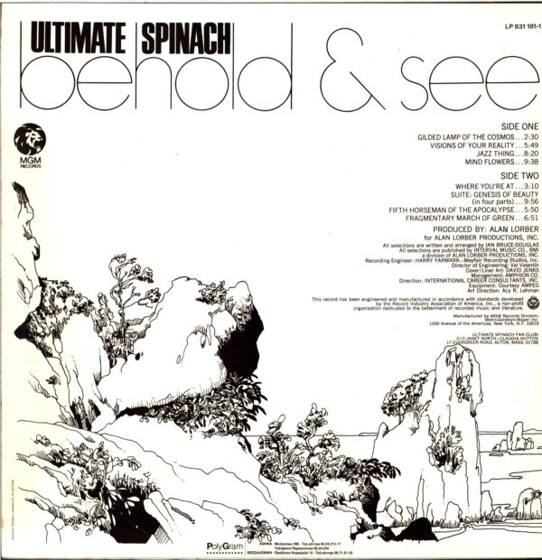 Ultimate Spinach-Behold And See-LP Vinyl