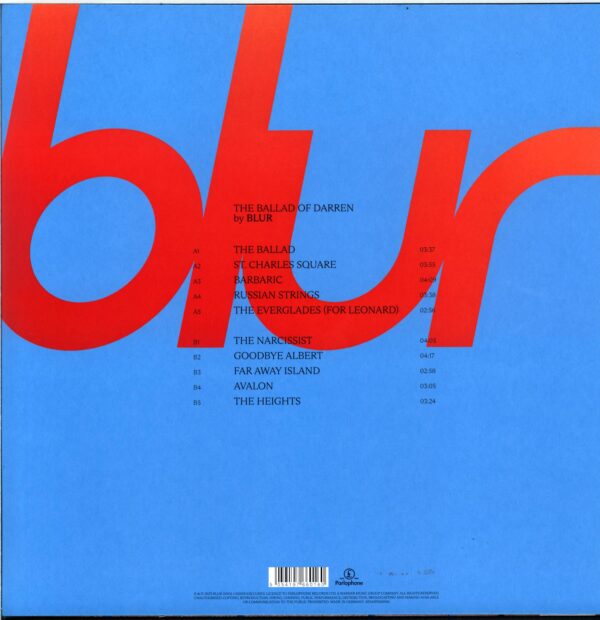 Blur-The Ballad Of Darren-LP Vinyl