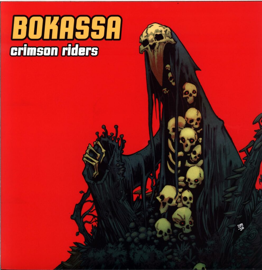 Bokassa-Crimson Riders-clear blue LP Vinyl